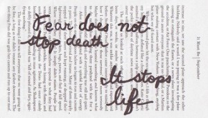 Fear Stops Life